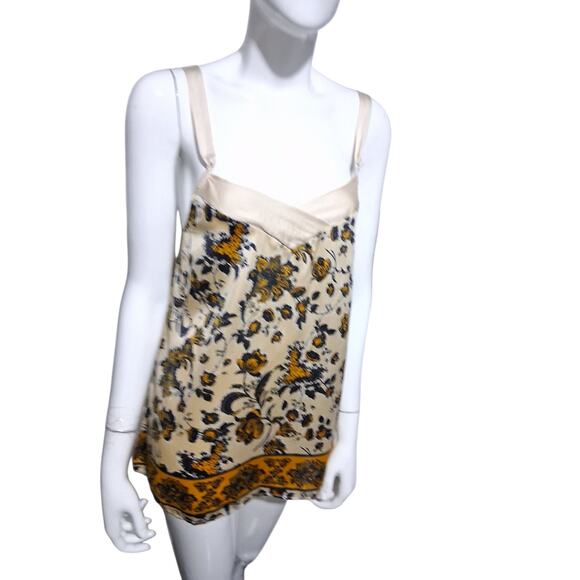 Intimately Free People Womens size XS Floral Tie Strap Casual Beach Romantic Top - Picture 7 of 15
